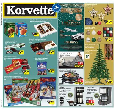 Korvette Flyer October 29 to November 11