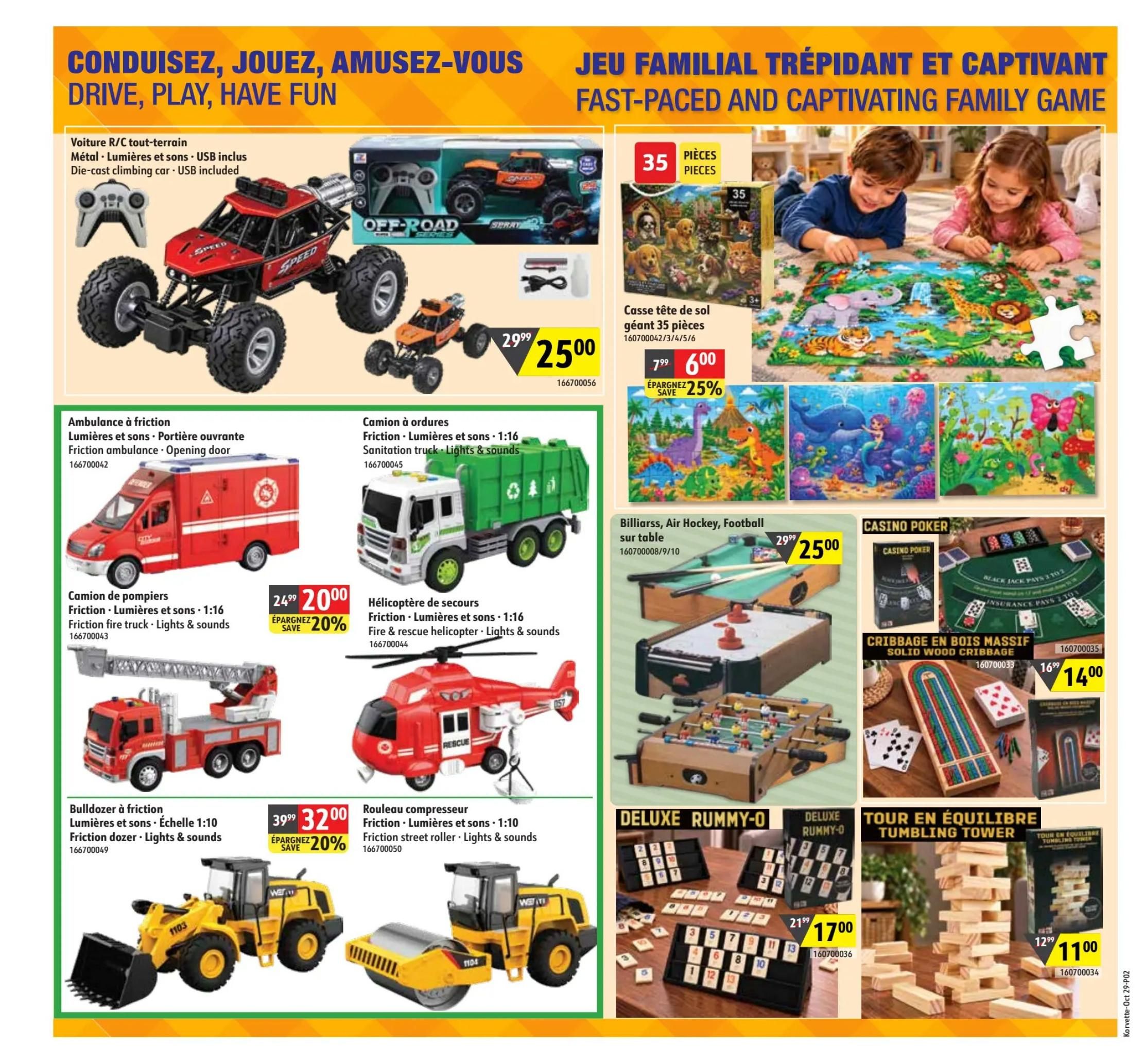 Korvette Flyer October 29 to November 11
