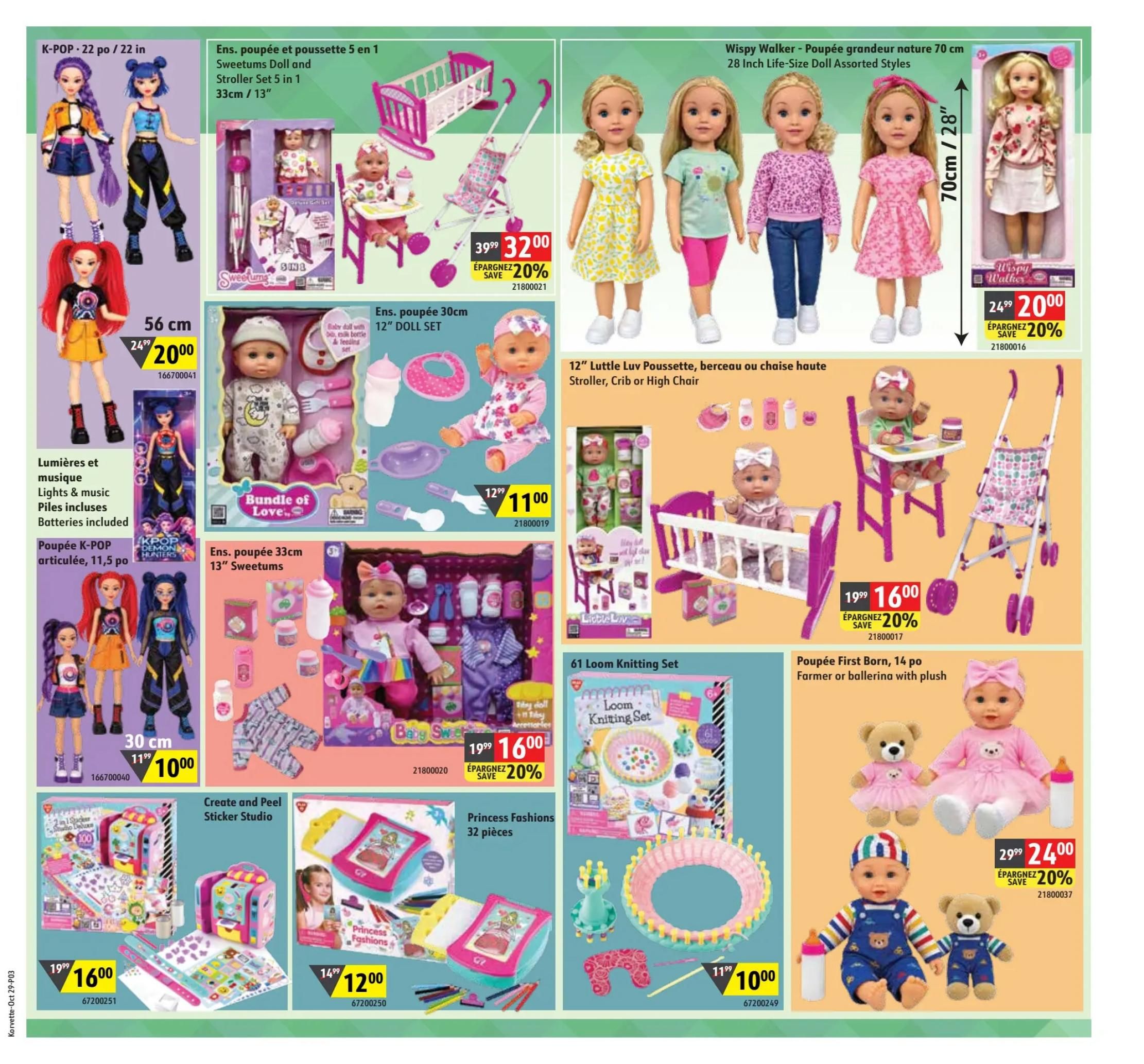 Korvette Flyer October 29 to November 11