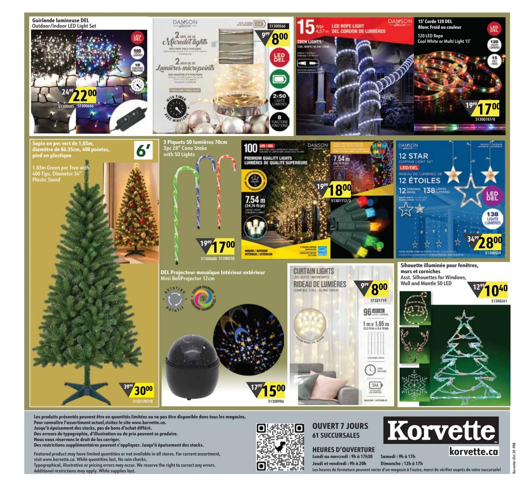 Korvette Flyer October 29 to November 11