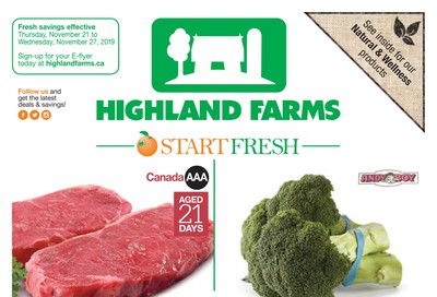 Highland Farms Flyer November 21 to 27