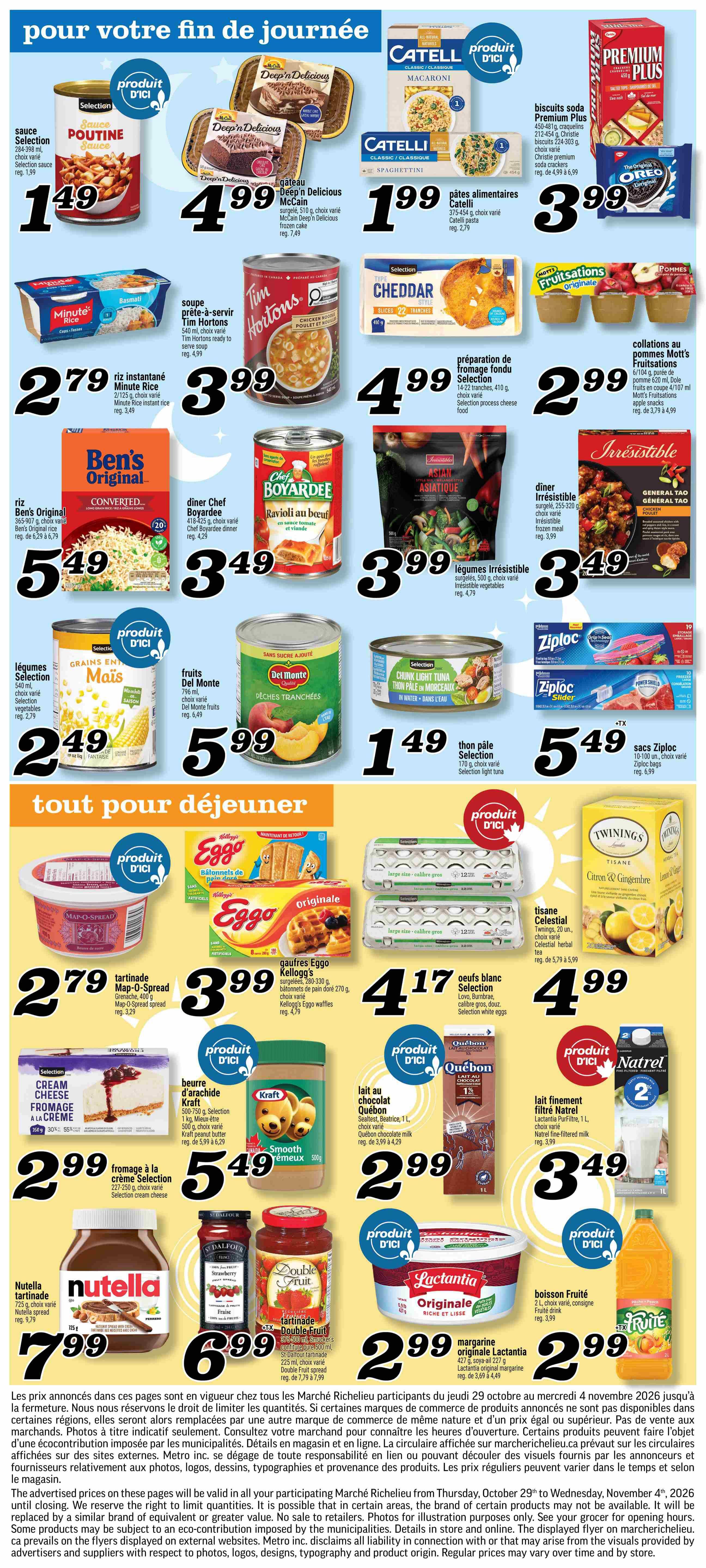 Marche Richelieu Flyer October 29 to November 4