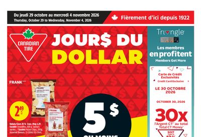 Canadian Tire (QC) Flyer October 29 to November 4