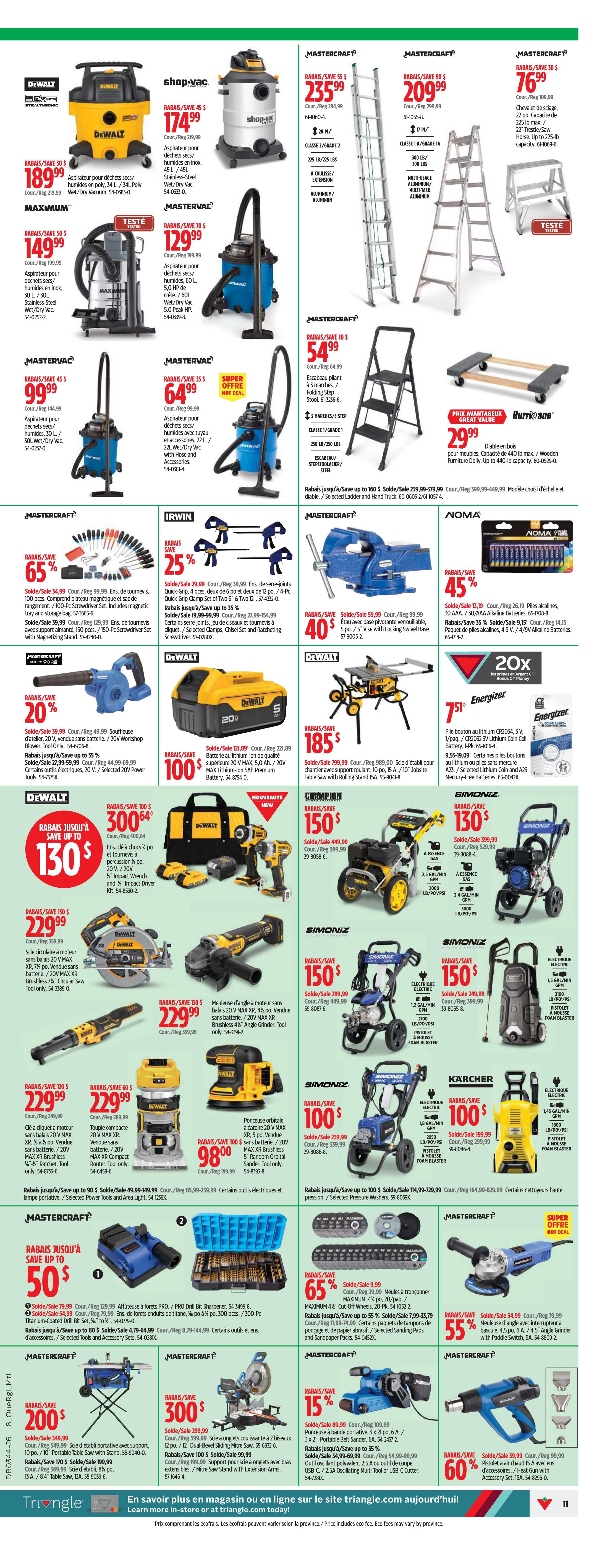 Canadian Tire (QC) Flyer October 29 to November 4
