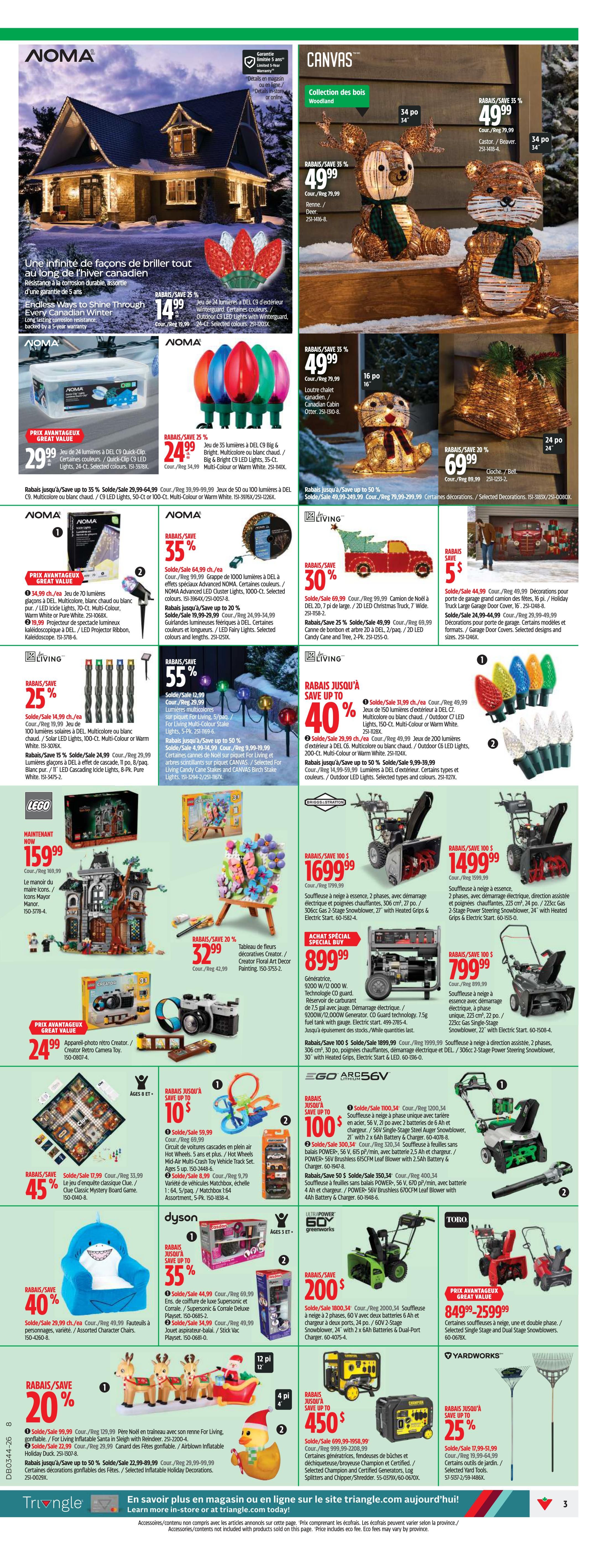 Canadian Tire (QC) Flyer October 29 to November 4