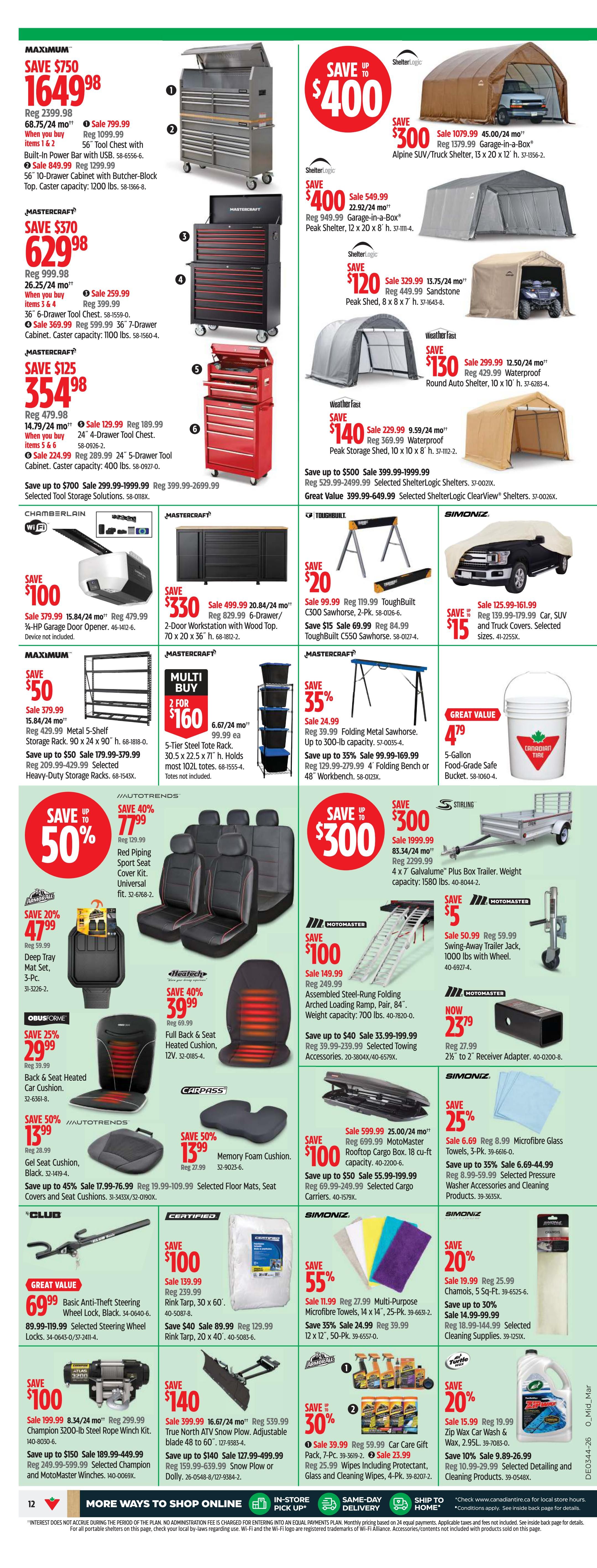 Canadian Tire (Atlantic) Flyer October 29 to November 4