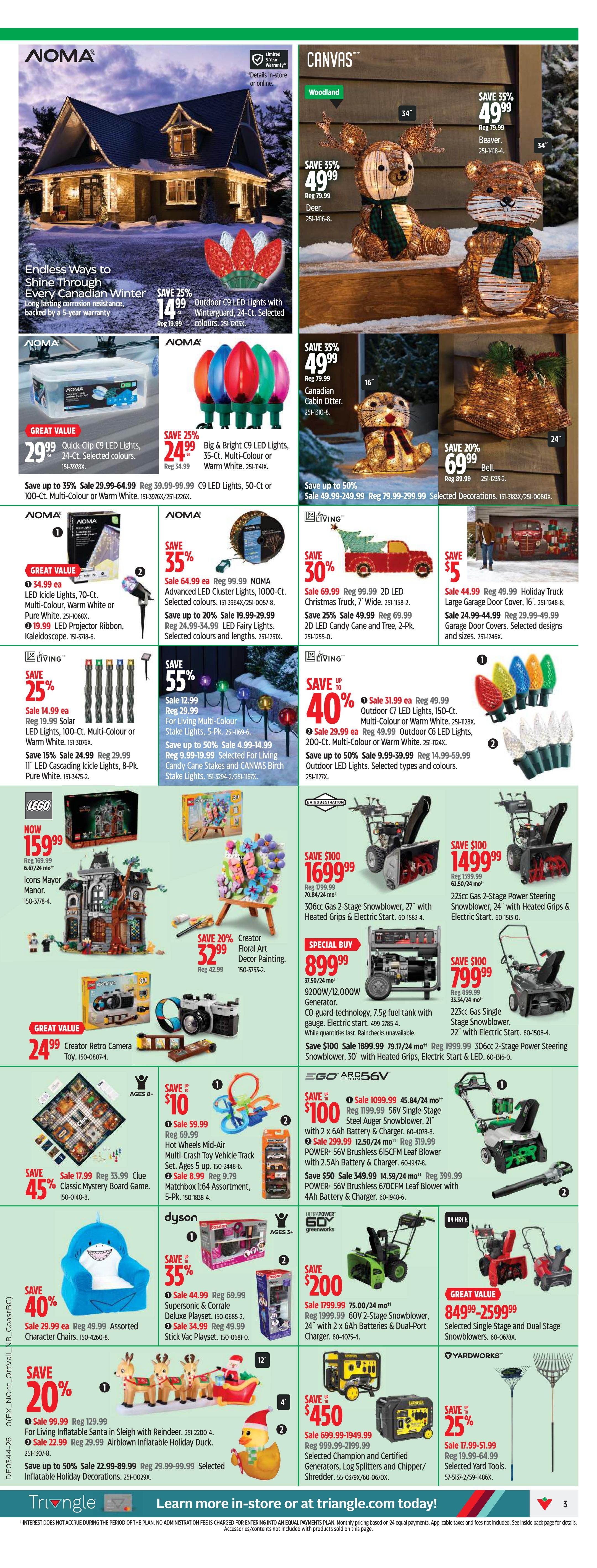 Canadian Tire (Atlantic) Flyer October 29 to November 4