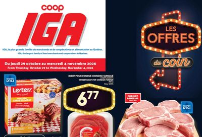 Coop IGA (QC) Flyer October 29 to November 4