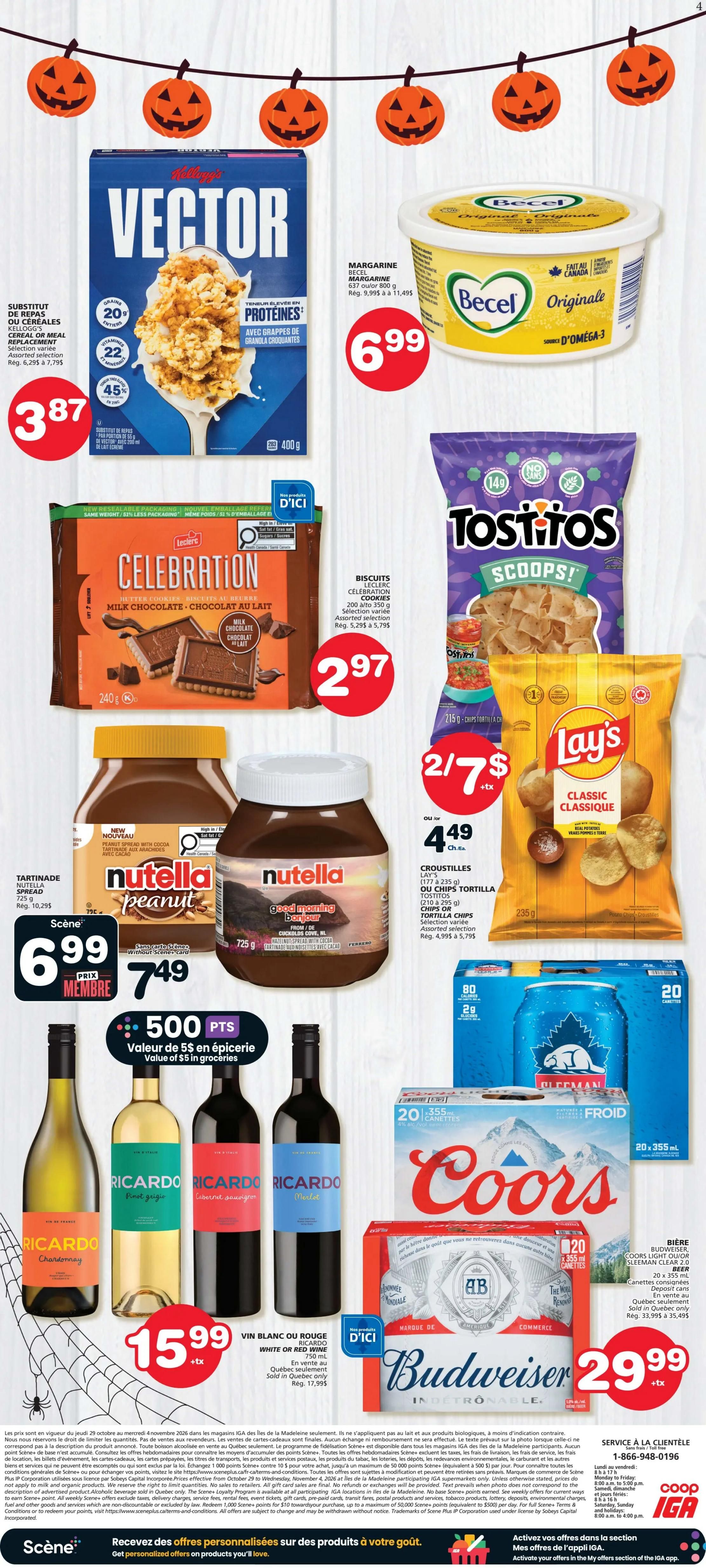Coop IGA (QC) Flyer October 29 to November 4