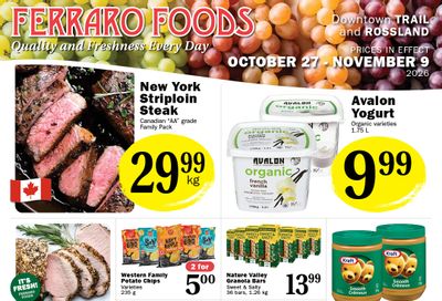 Ferraro Foods Bi-Weekly Flyer October 27 to November 9