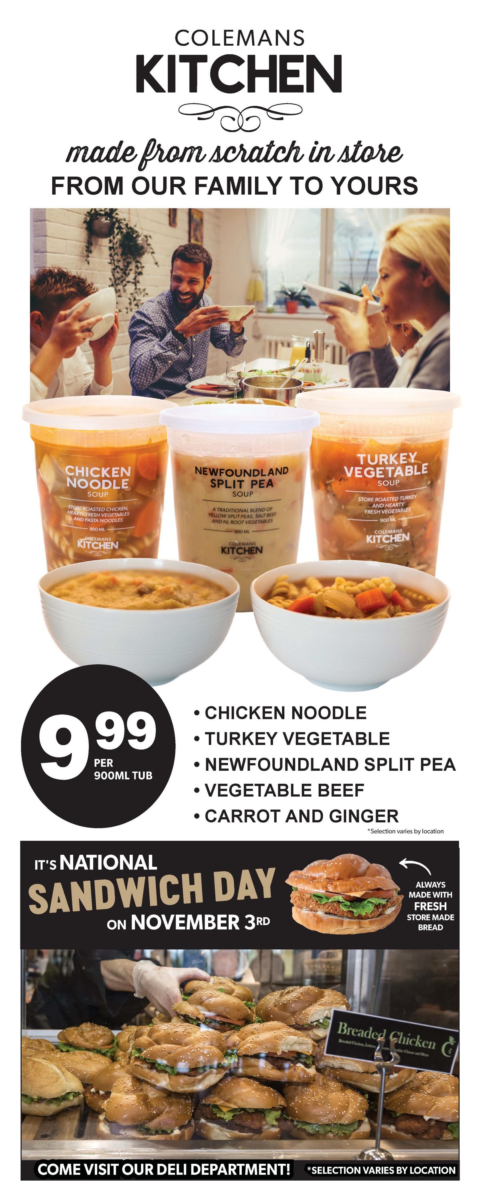 Coleman's Flyer October 29 to November 4
