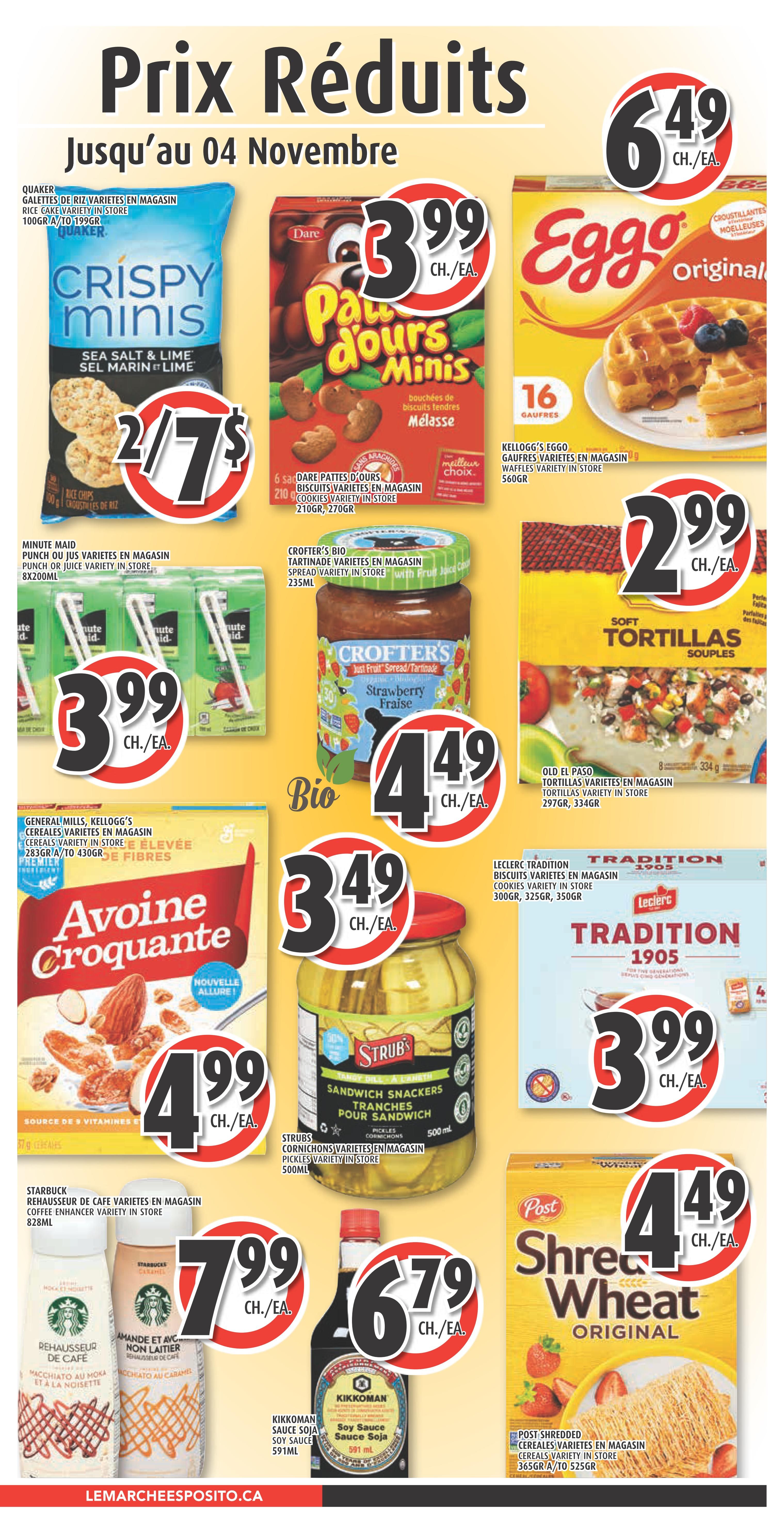 Esposito Flyer October 29 to November 4