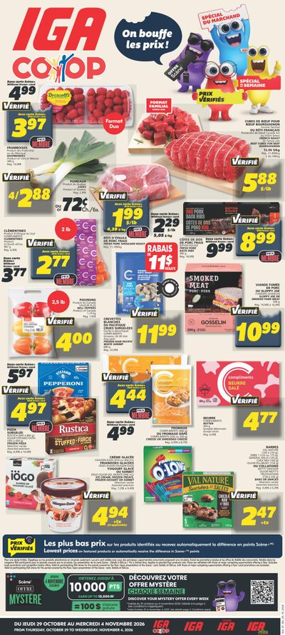 IGA (NB) Flyer October 29 to November 4