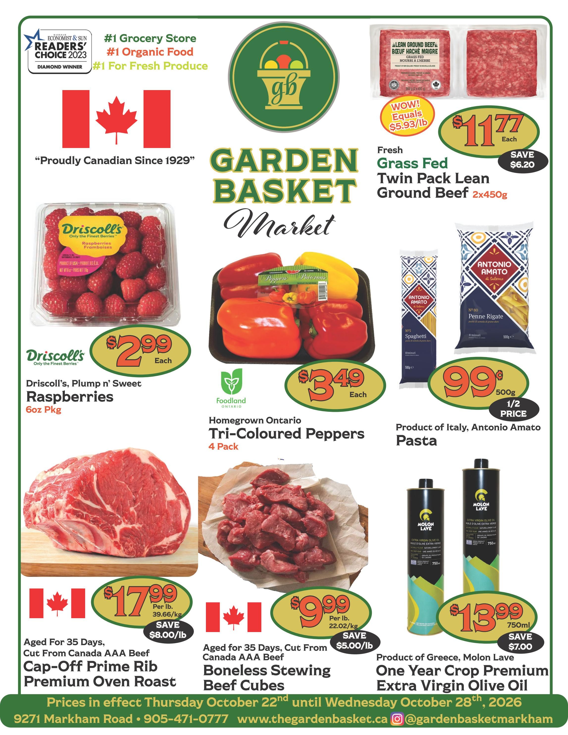 Garden Basket Market Flyer October 22 to 28