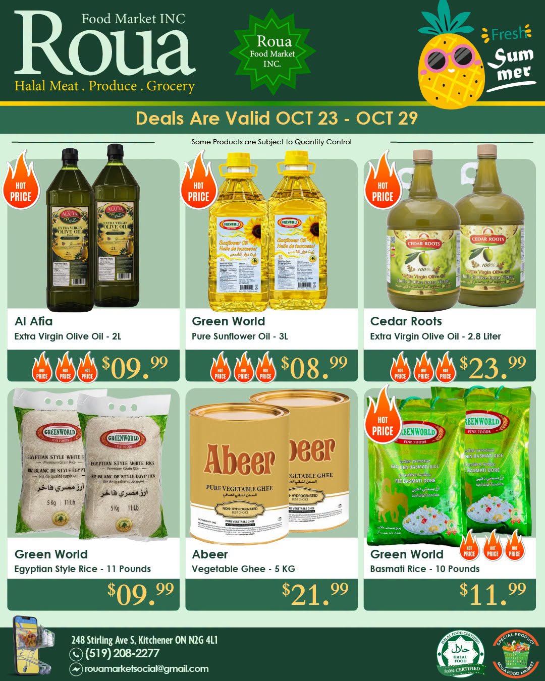 Roua Food Market Flyer October 23 to 29