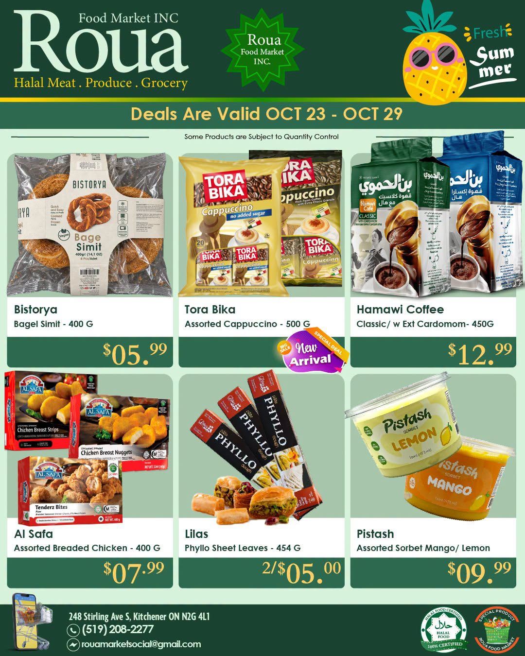 Roua Food Market Flyer October 23 to 29