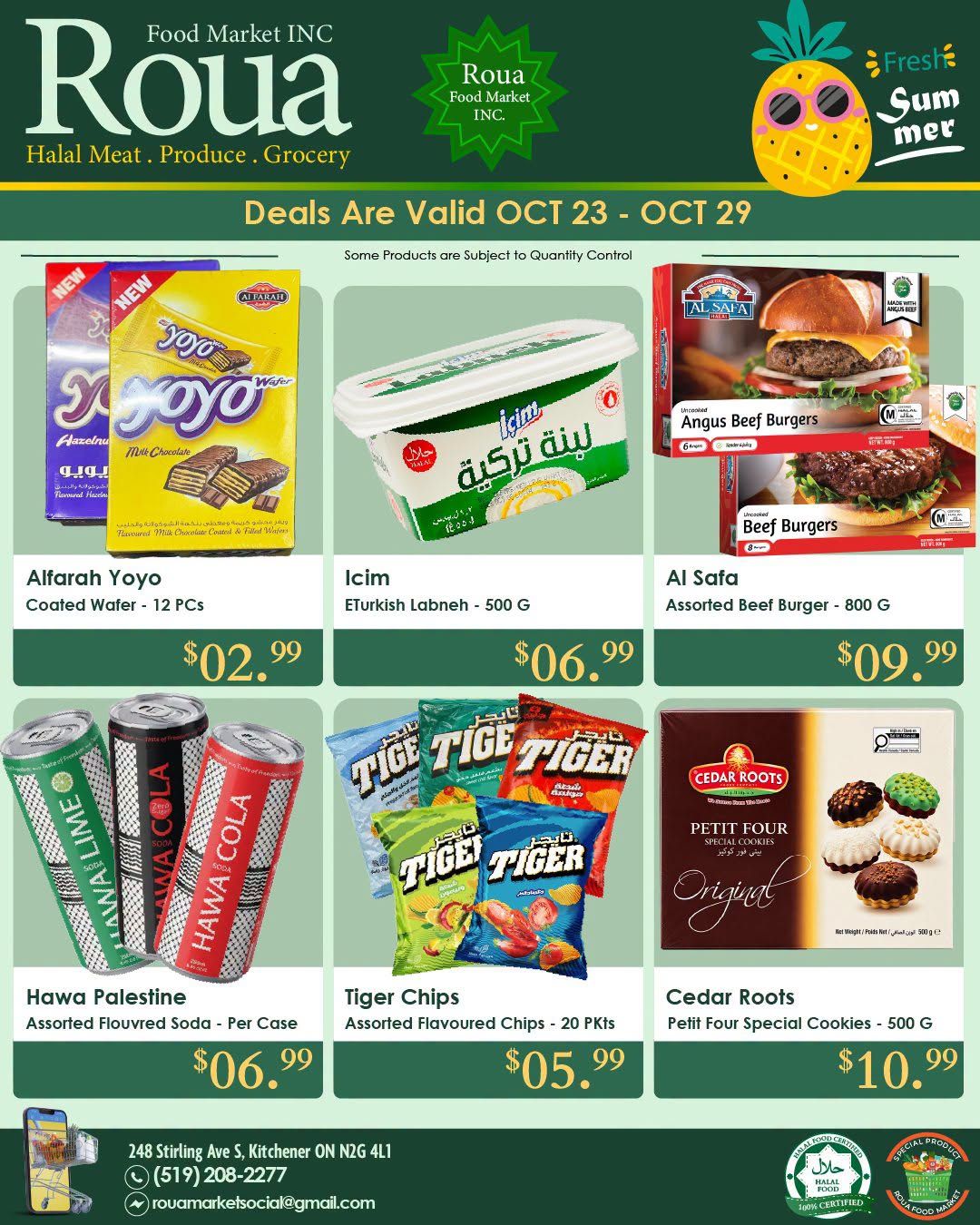 Roua Food Market Flyer October 23 to 29