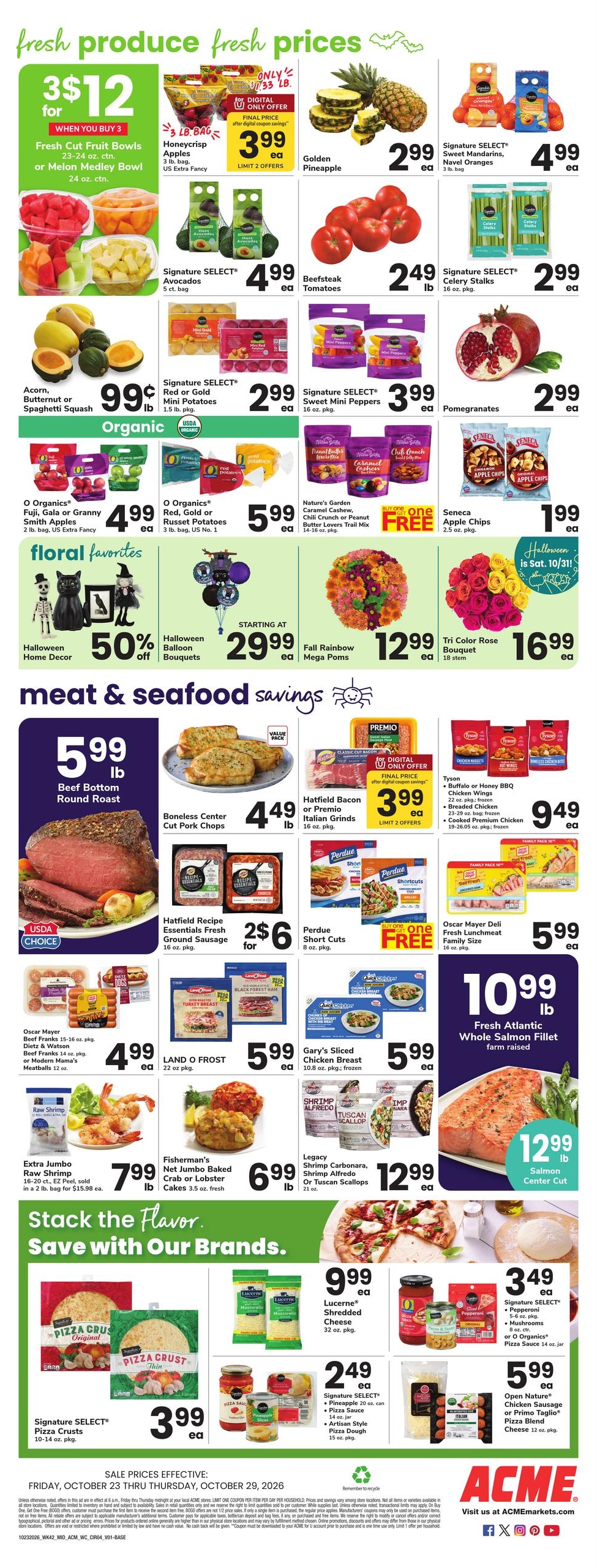 Acme Markets (Hawley Area, PA) Weekly Ad October 23 - 29, 2026