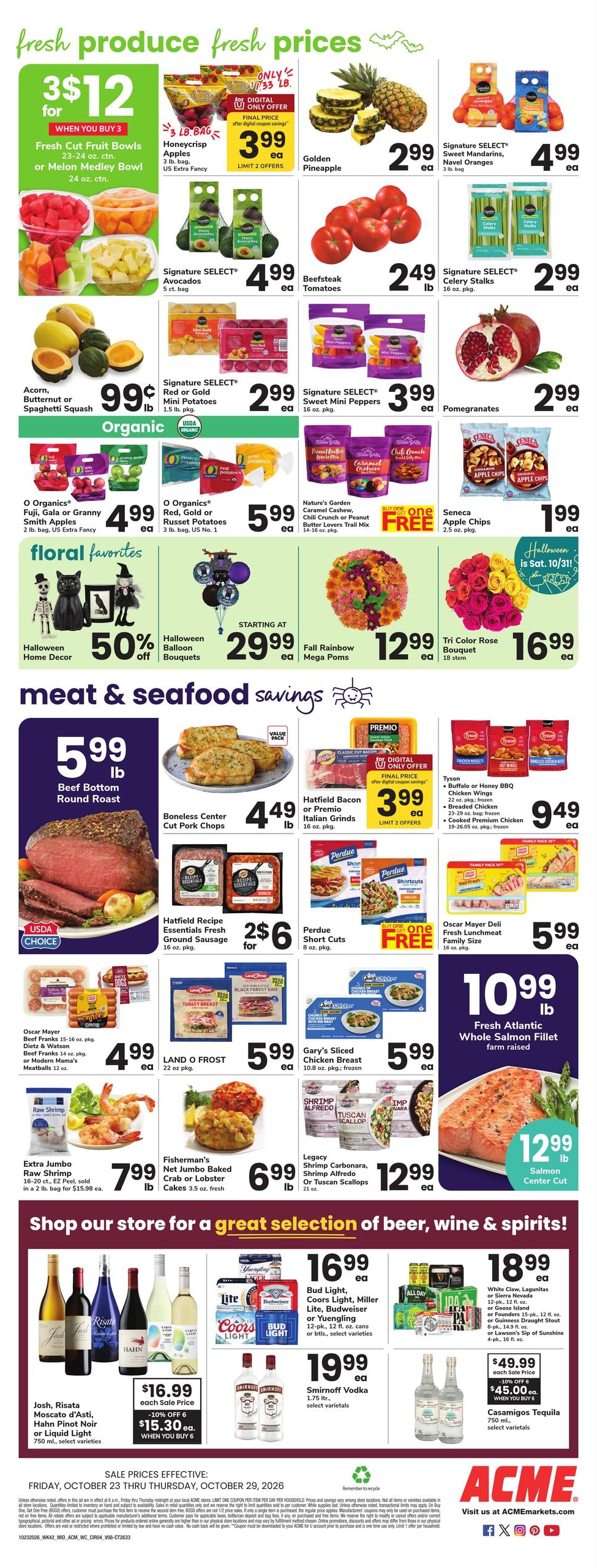 Acme Markets (Bridgeport Area, CT) Weekly Ad October 23 - 29, 2026