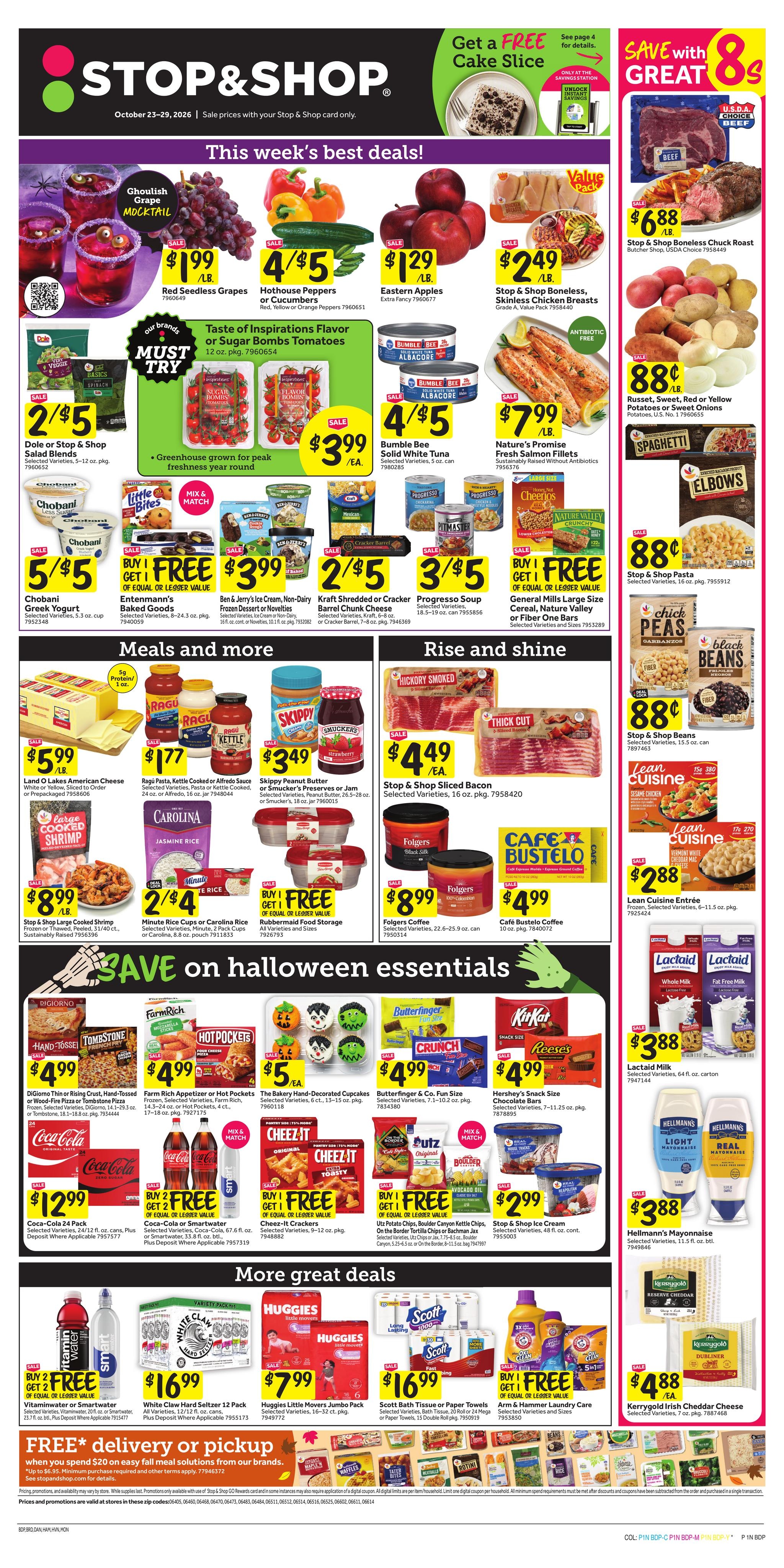 Stop & Shop (Bridgeport-New Haven Area, CT) Weekly Ad October 23 - 29, 2026