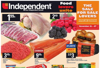 Independent Grocer (Atlantic) Flyer November 21 to 27