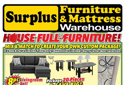 Surplus Furniture & Mattress Warehouse (Winnipeg) Flyer July 28 to August 10