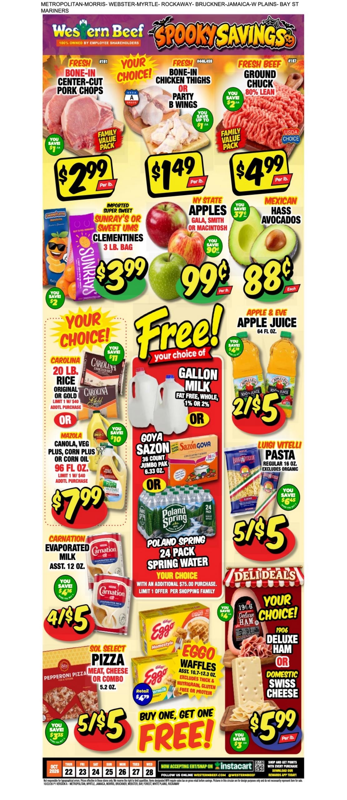 Western Beef Weekly Ad October 22 - 28, 2026