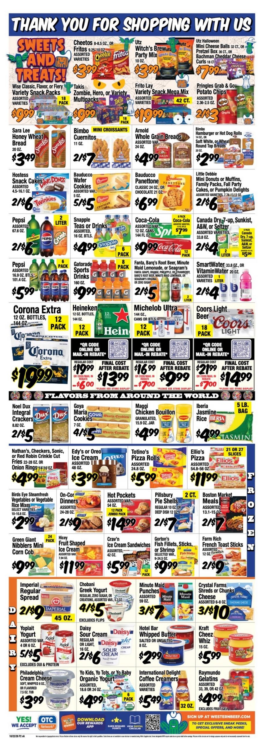 Western Beef Weekly Ad October 22 - 28, 2026