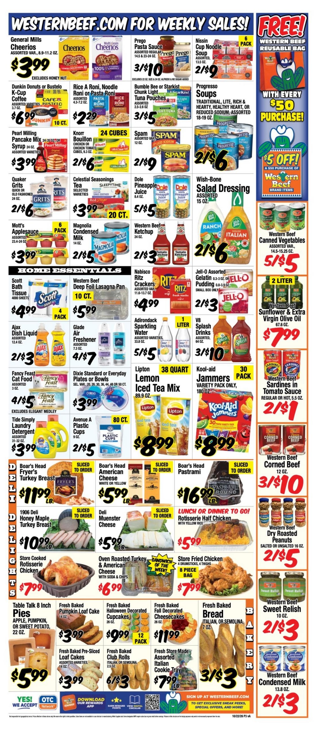 Western Beef Weekly Ad October 22 - 28, 2026