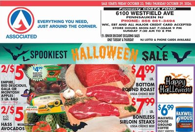 Associated Supermarkets (Audubon Area, NJ) Weekly Ad October 23 - 29, 2026