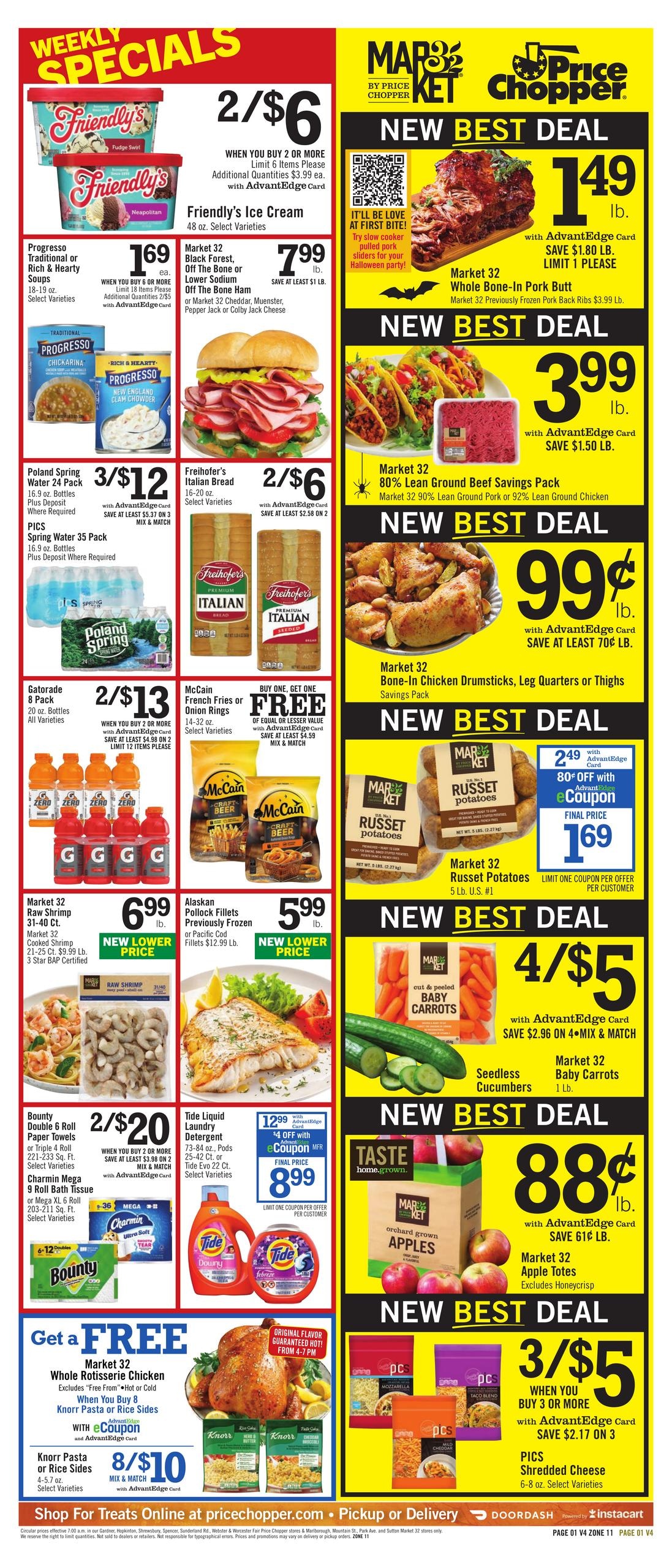 Price Chopper (Athol Area, MA) Weekly Ad October 25 - 31, 2026