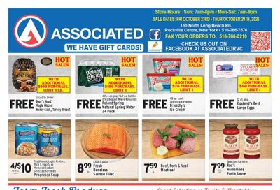 Associated Supermarkets (Baldwin Area, NY) Weekly Ad October 23 - 29, 2026