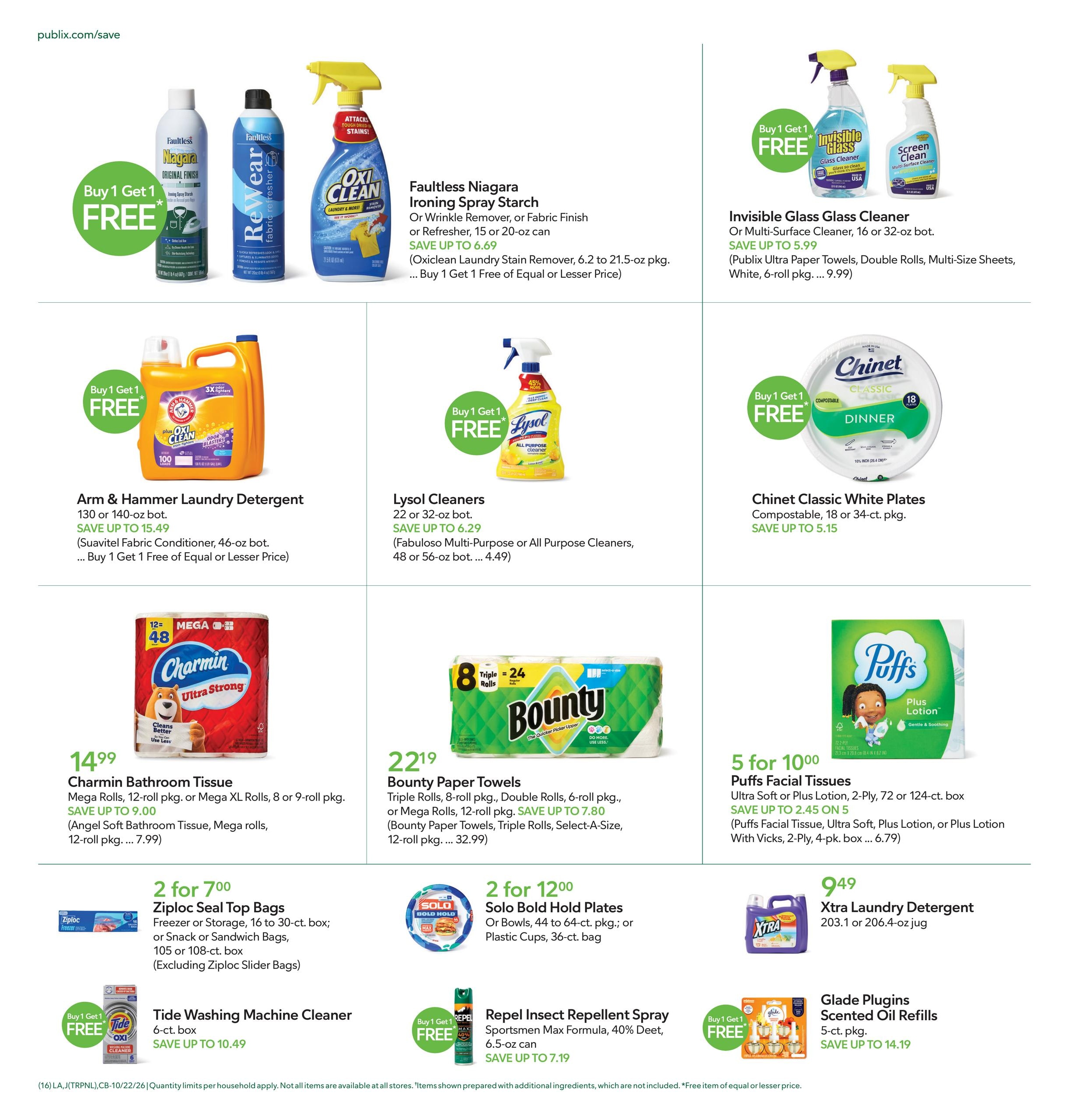 Publix (Flagler Beach Area, FL) Weekly Ad October 22 - 28, 2026