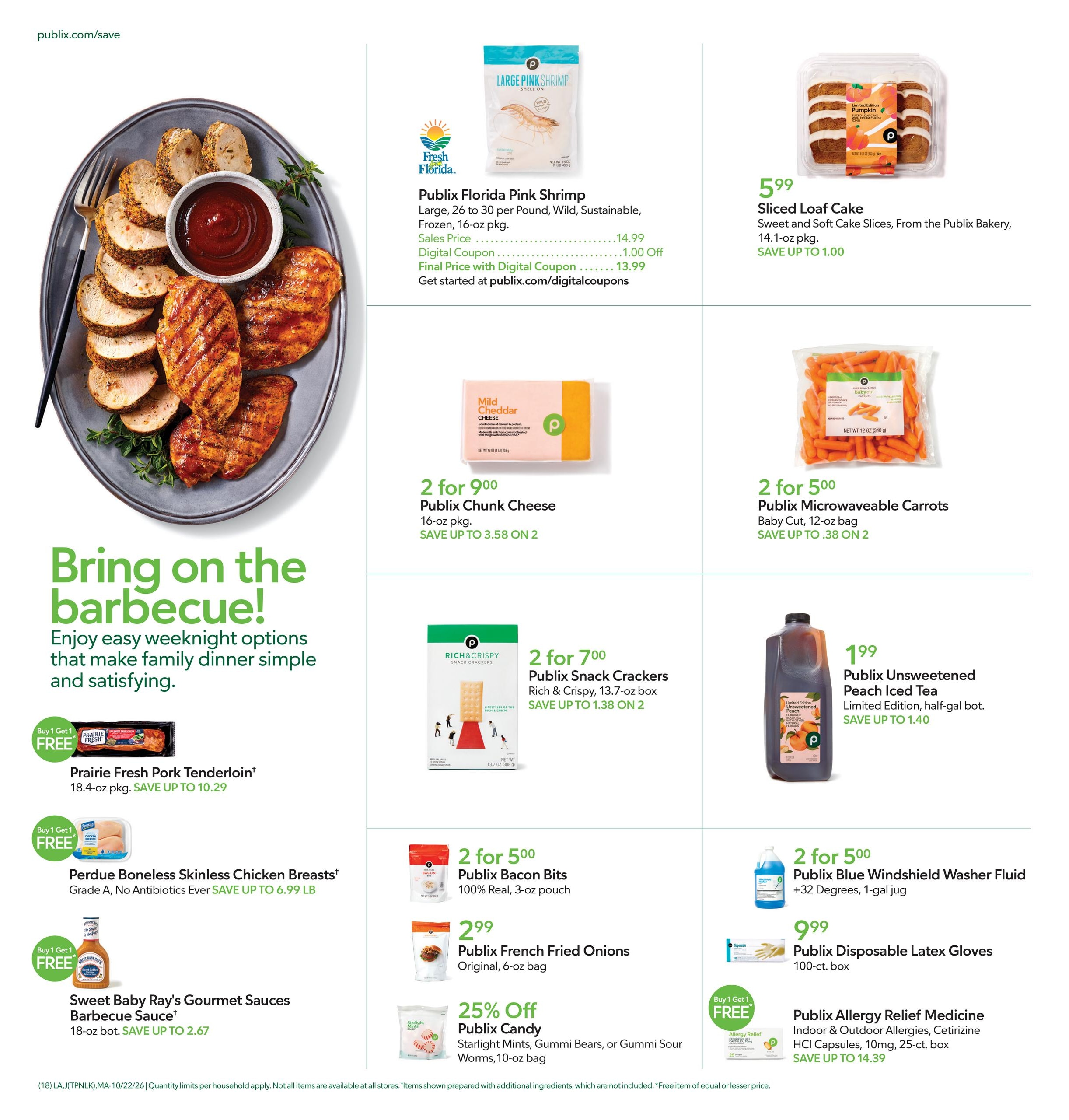 Publix (Flagler Beach Area, FL) Weekly Ad October 22 - 28, 2026