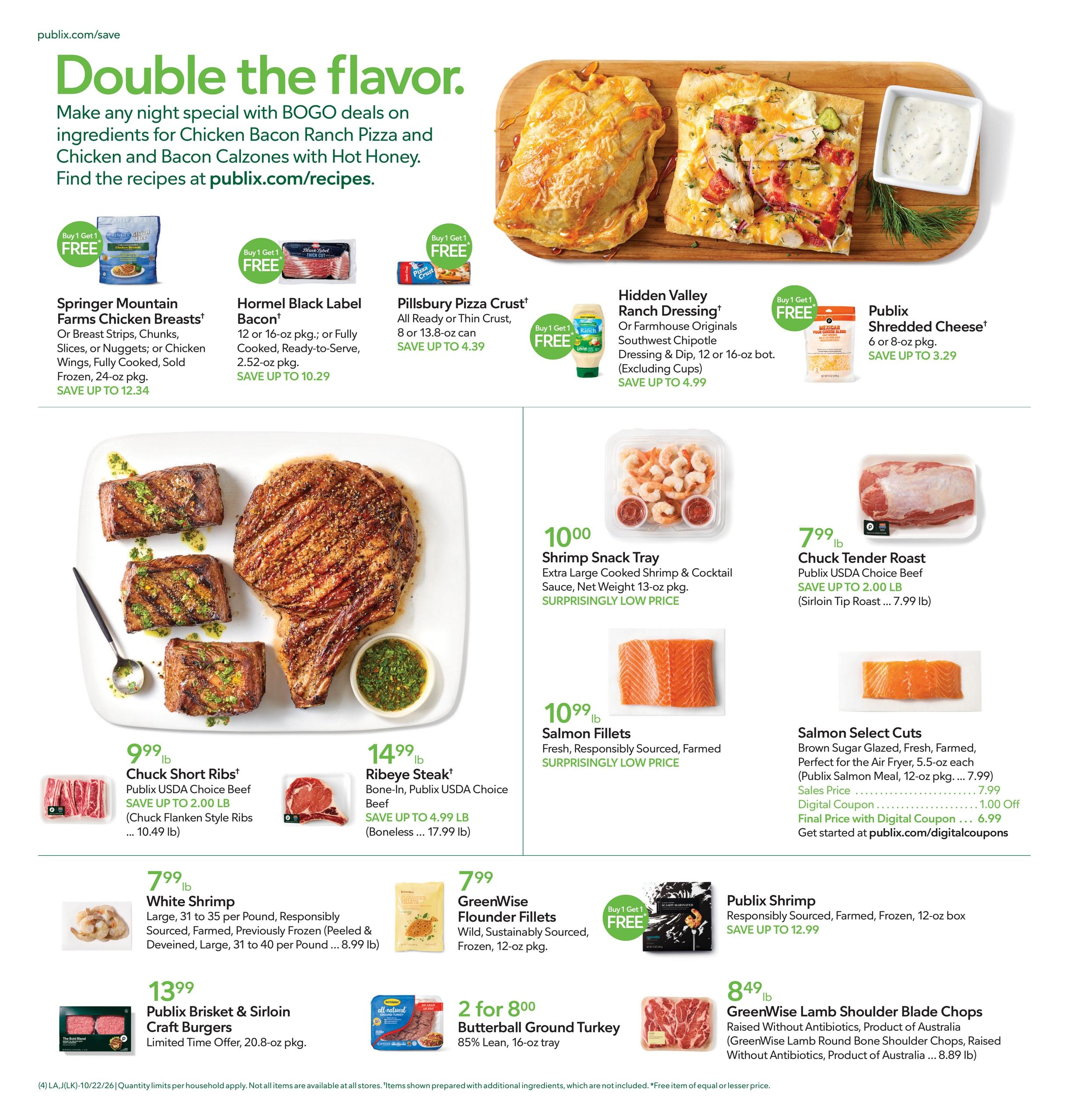 Publix (Flagler Beach Area, FL) Weekly Ad October 22 - 28, 2026