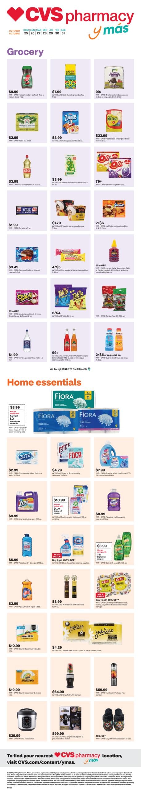 CVS Pharmacy (Edmond Area, OK) y más Weekly Ad October 25 - 31, 2026