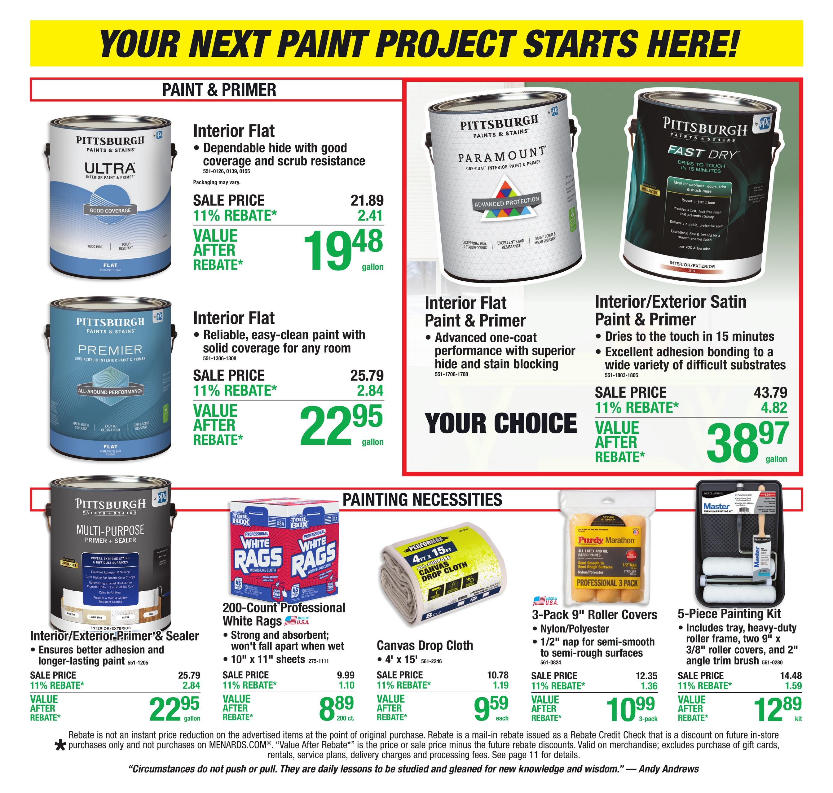 Menards (Butterfield Area, MN) 11% Rebate Sale Weekly Ad October 22 - November 1, 2026