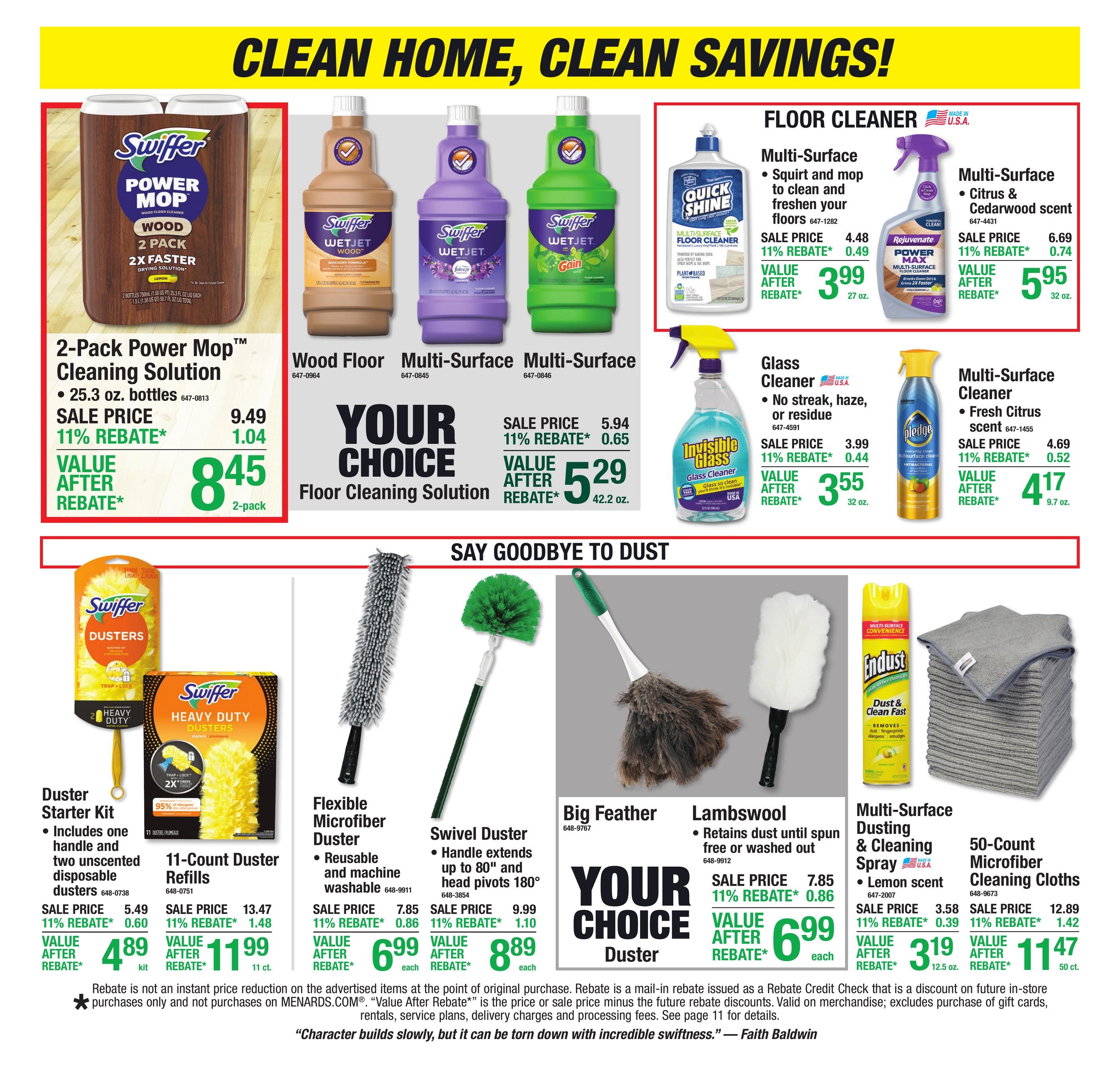 Menards (Butterfield Area, MN) 11% Rebate Sale Weekly Ad October 22 - November 1, 2026
