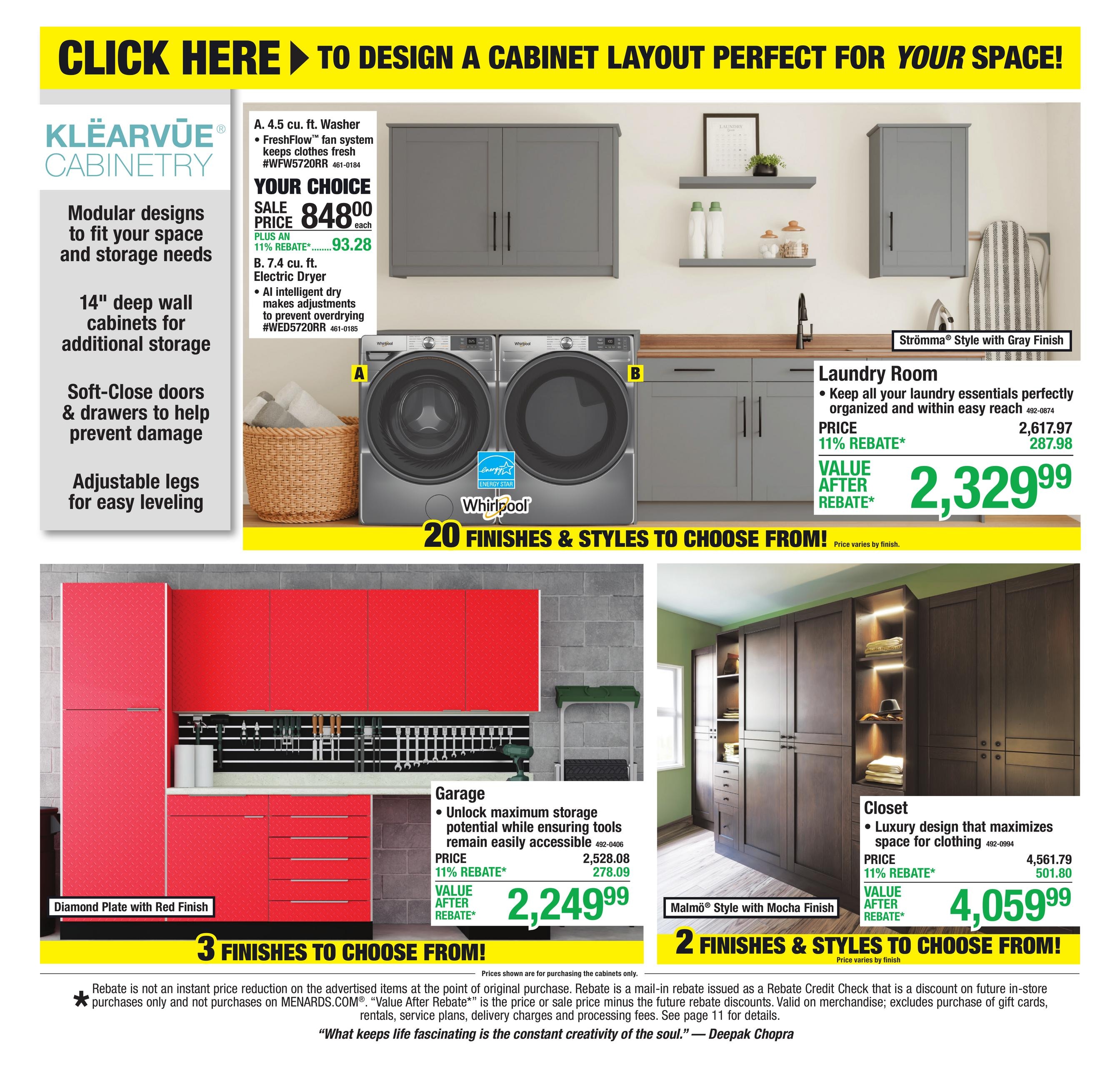 Menards (Butterfield Area, MN) 11% Rebate Sale Weekly Ad October 22 - November 1, 2026