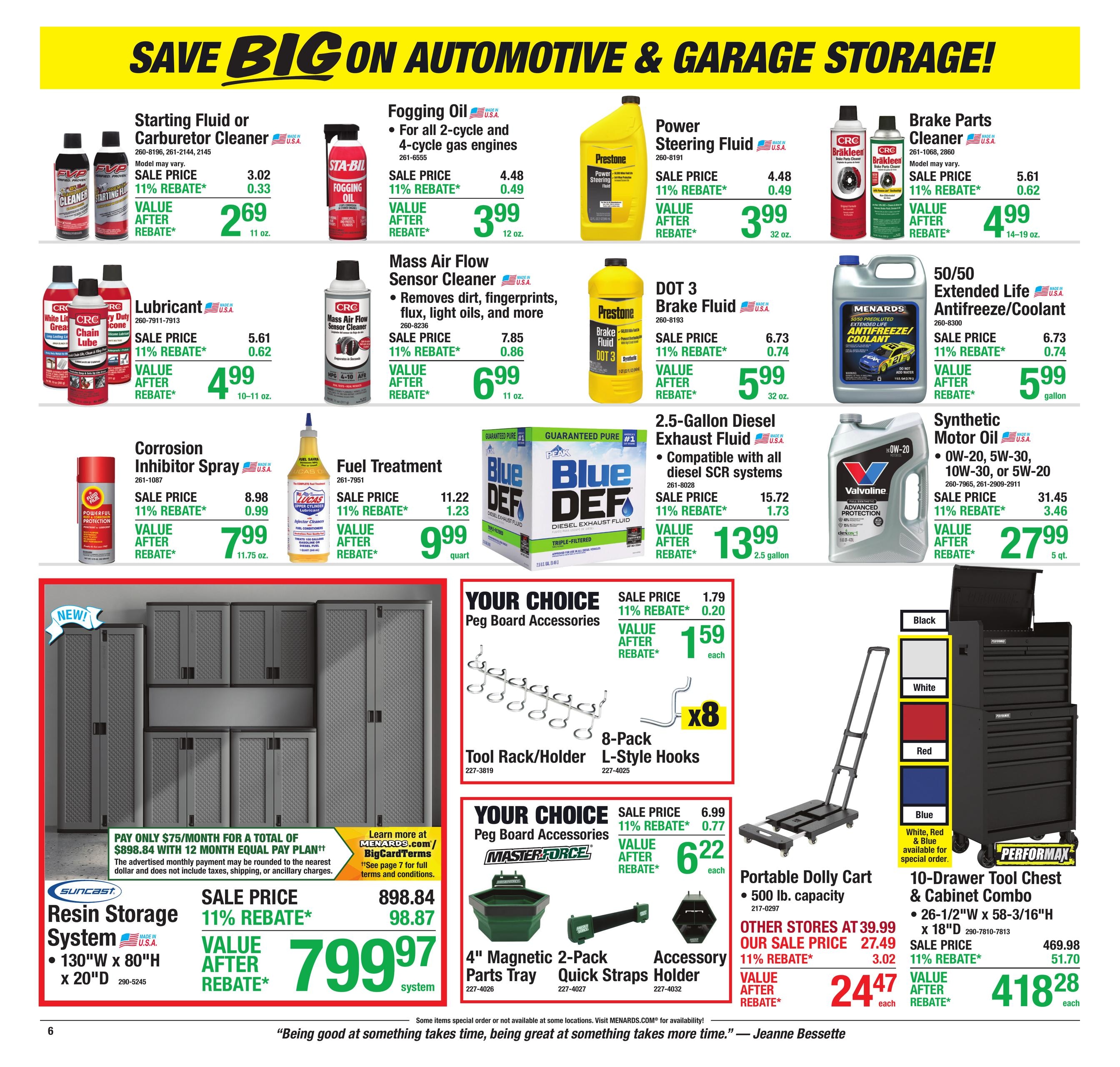 Menards (Butterfield Area, MN) 11% Rebate Sale Weekly Ad October 22 - November 1, 2026