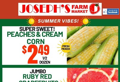 Joseph's Farm Market Flyer July 29 to August 3