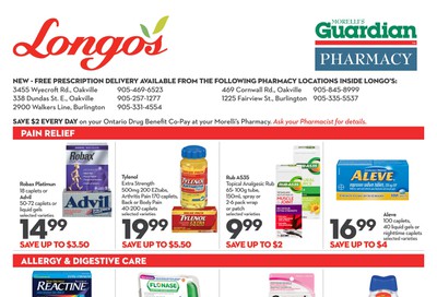 Longo's Pharmacy Flyer July 30 to September 2