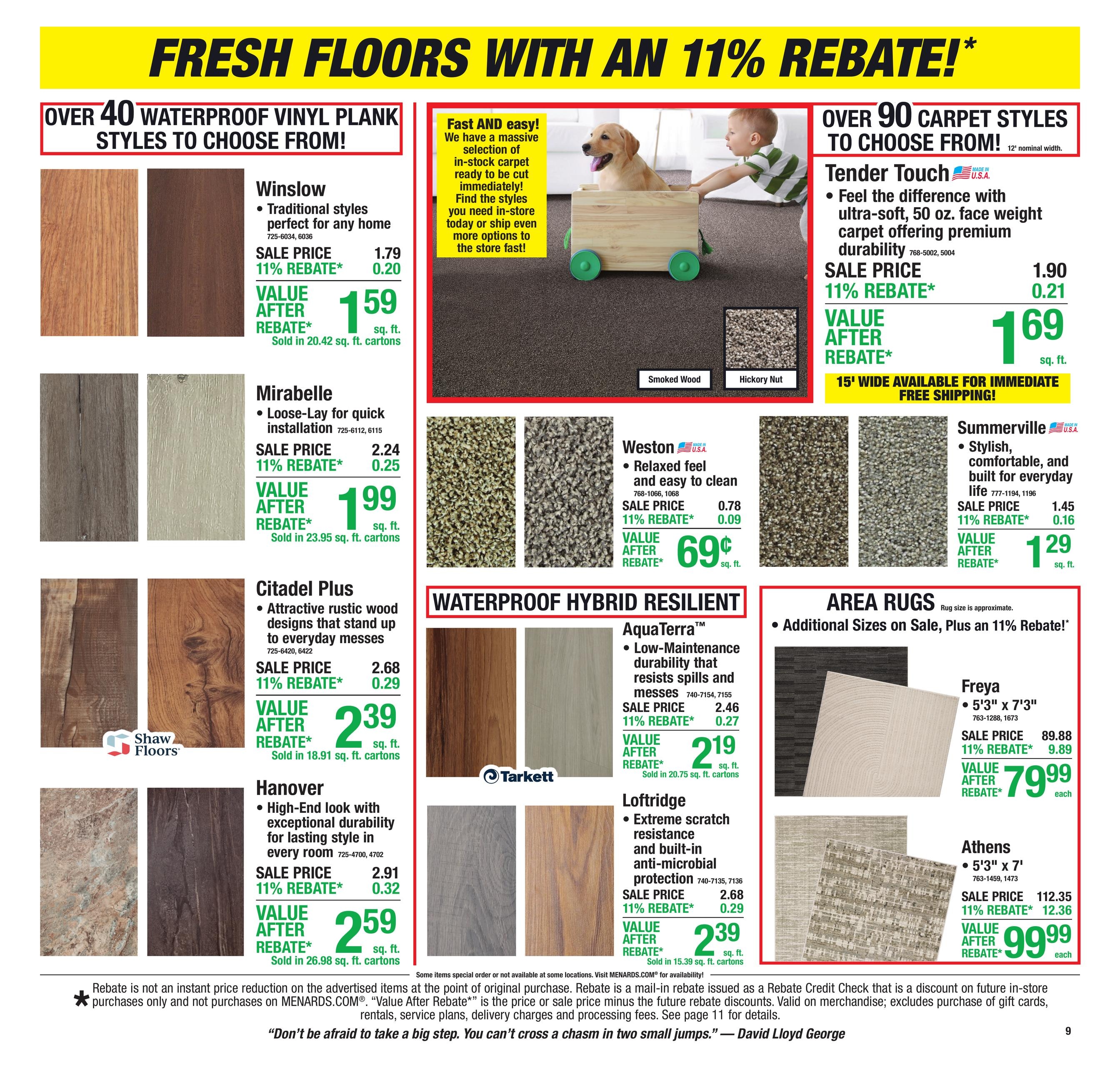 Menards (Chatsworth-Cullom Area, IL) 11% Rebate Sale Weekly Ad October 21 - November 1, 2026