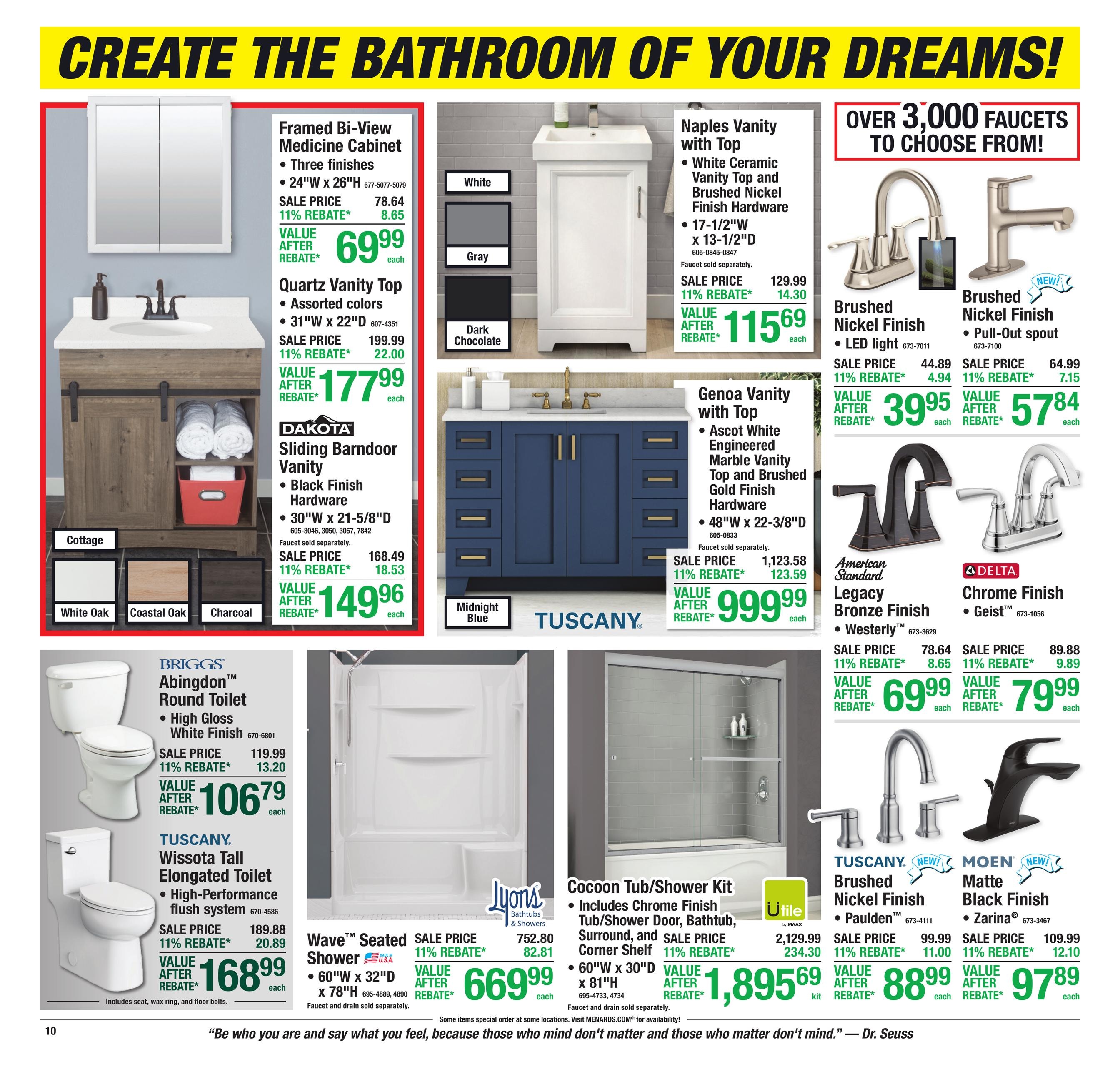 Menards (Chatsworth-Cullom Area, IL) 11% Rebate Sale Weekly Ad October 21 - November 1, 2026