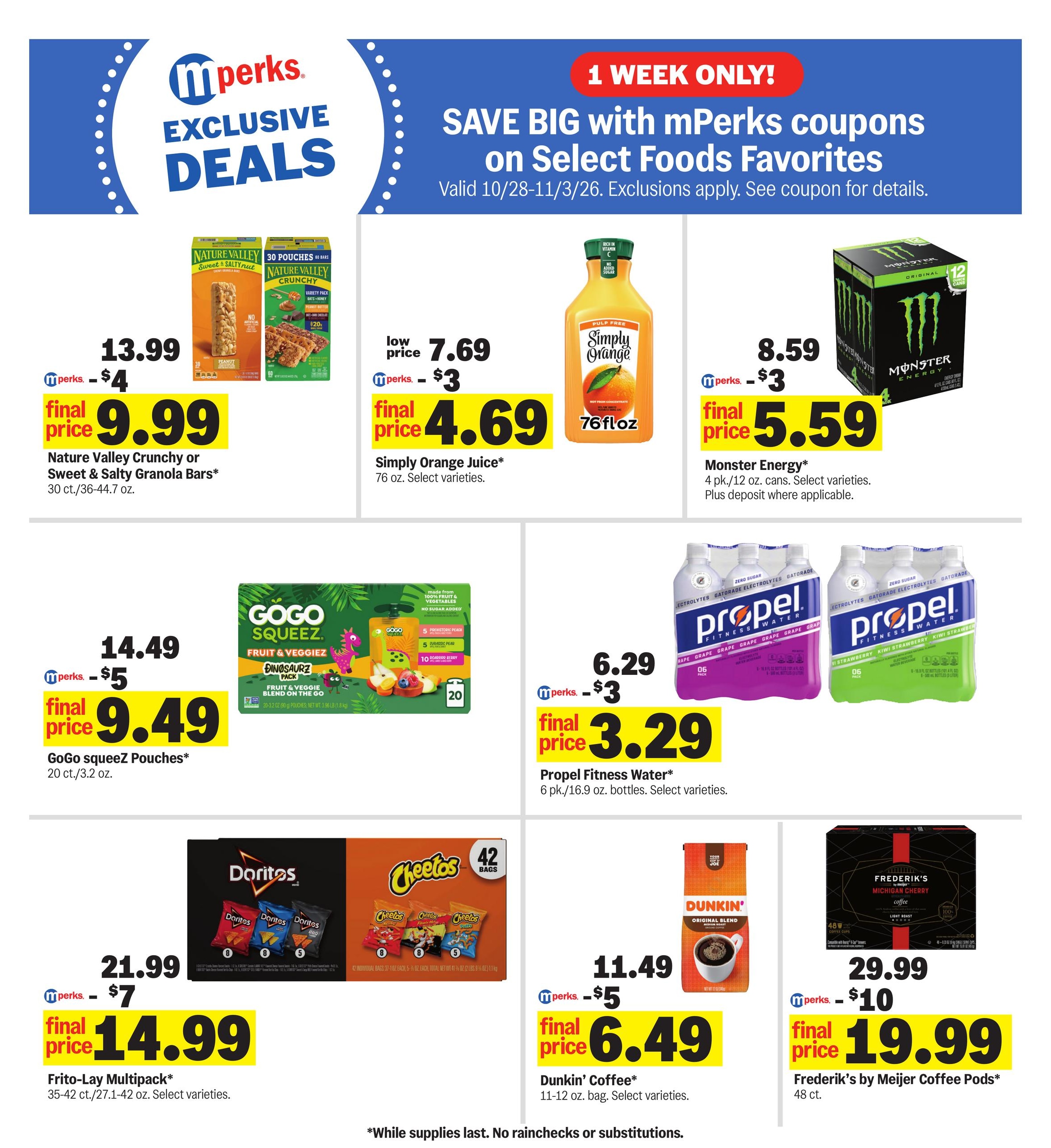 Meijer (Akron Area, OH) Weekly Ad October 28 - November 3, 2026