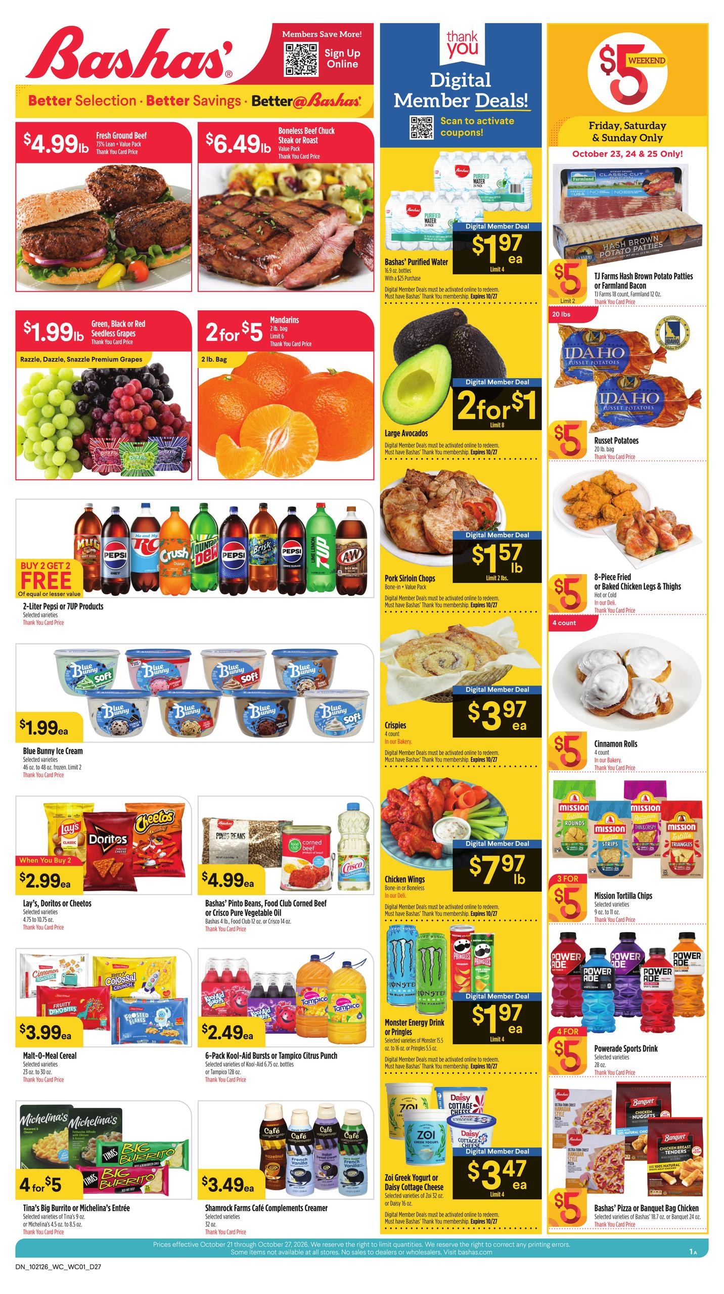Bashas' (Sasabe Area, AZ) Weekly Ad October 21 - 27, 2026