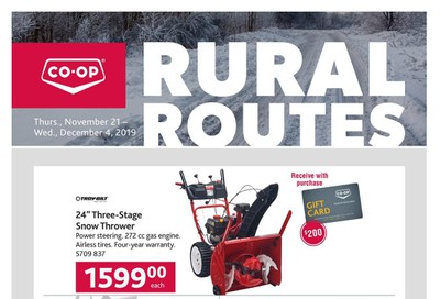 Co-op (West) Rural Routes Flyer November 21 to December 4