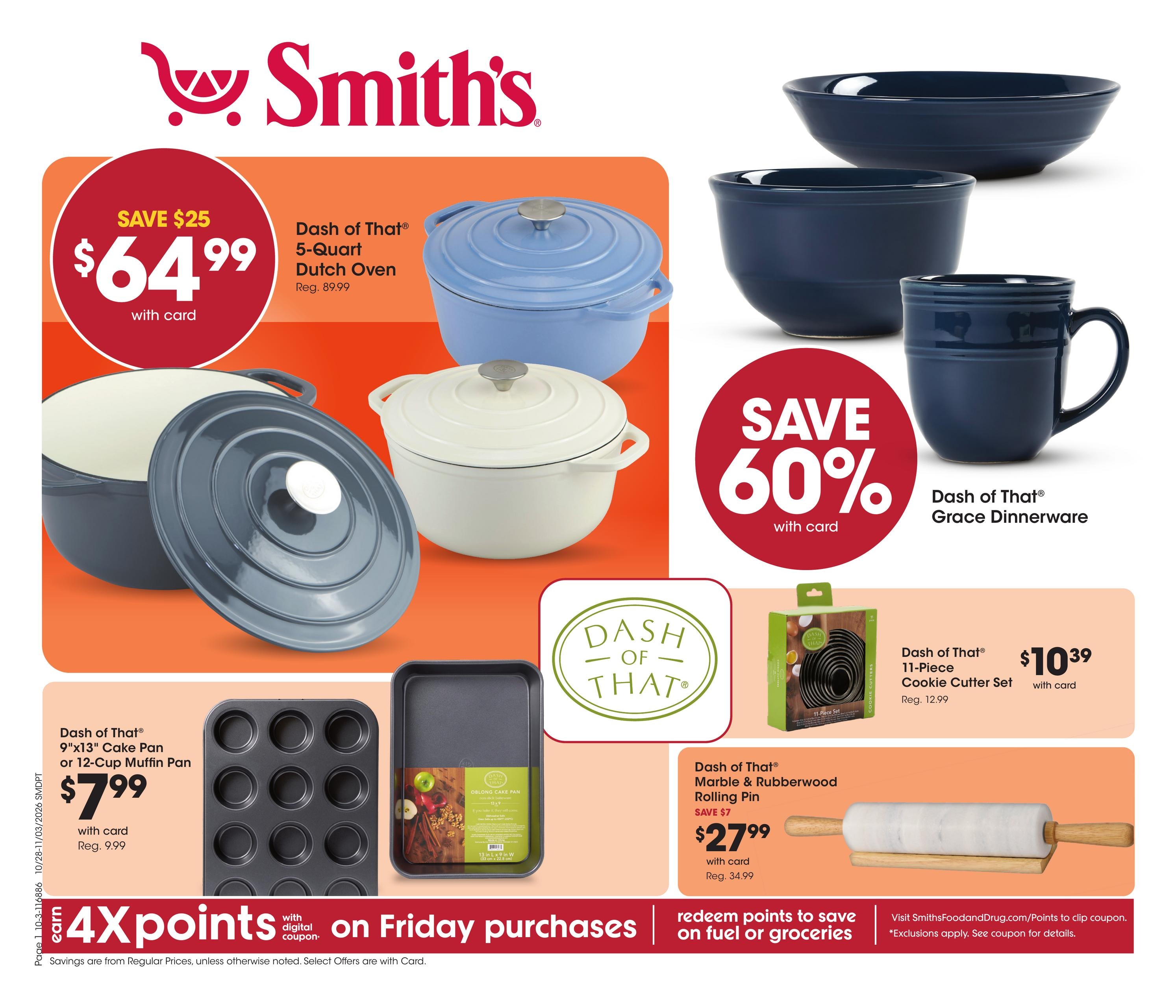 Smith's (Kamas Area, UT) Home & Apparel Weekly Ad October 28 - November 3, 2026
