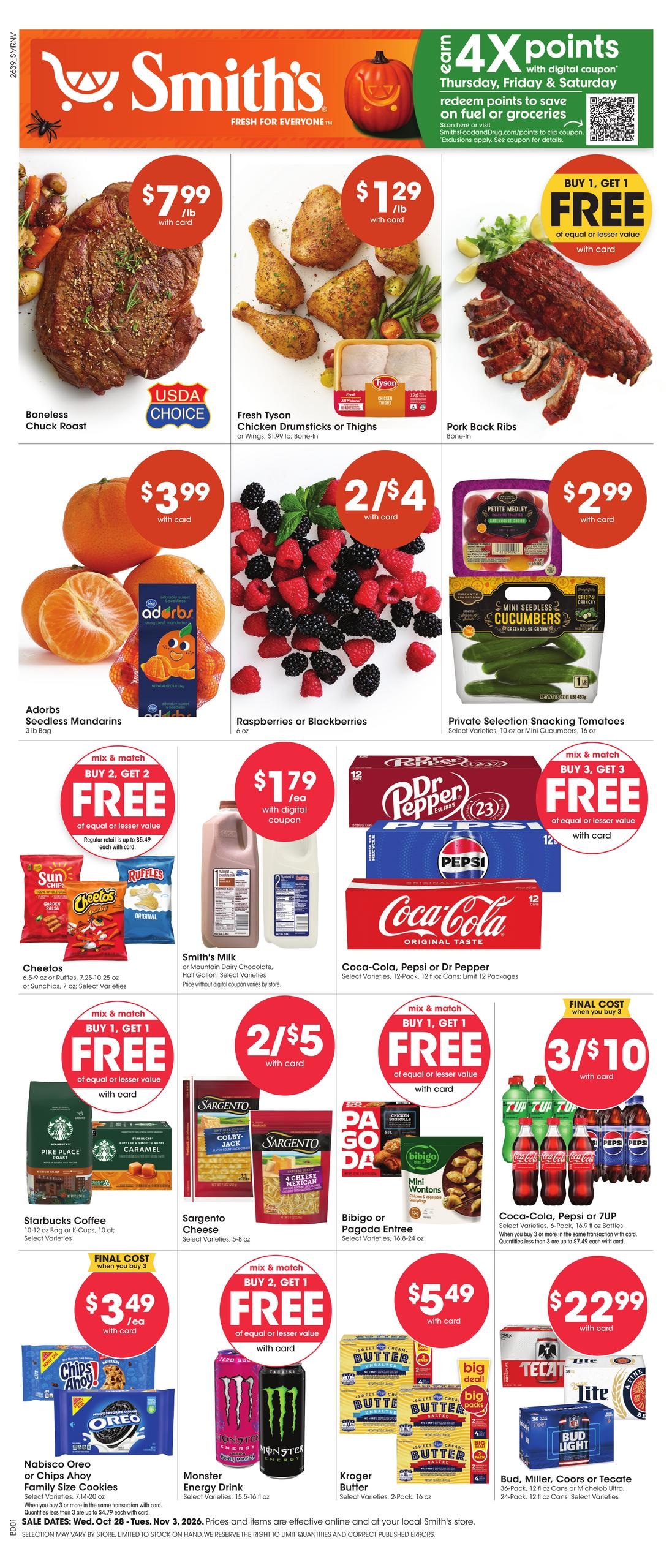 Smith's (Loyalton Area, CA) Weekly Ad October 28 - November 3, 2026
