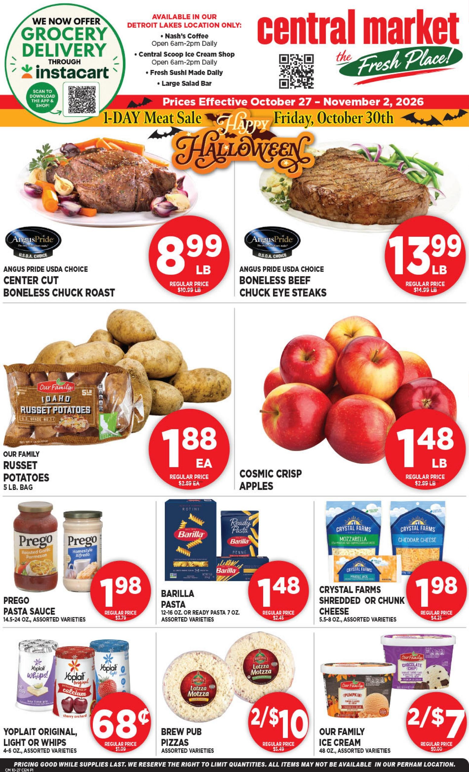 Central Market Weekly Ad October 27 - November 2, 2026